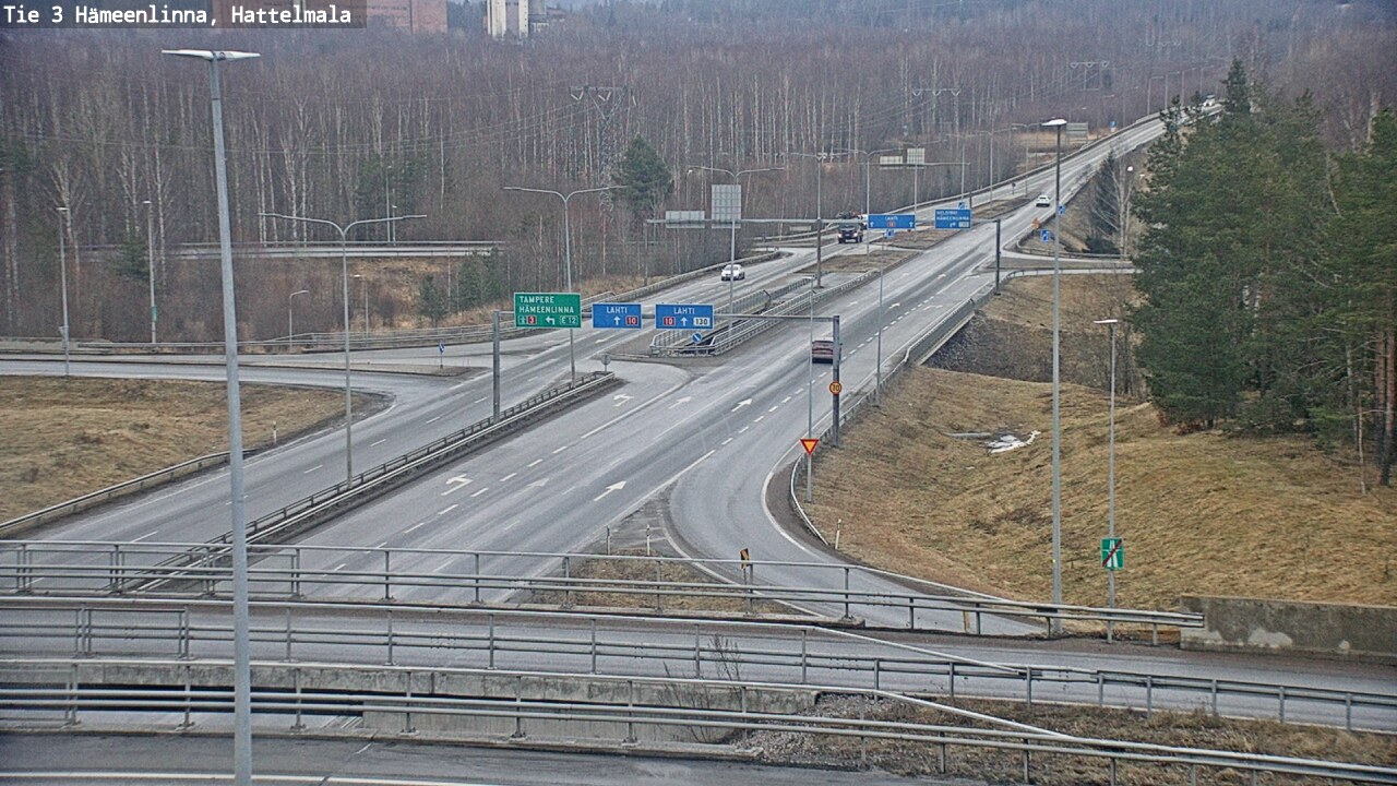 Weather Camera Image Road 3 Hämeenlinna, Hattelmala, Hämeenlinna, Kanta-Häme