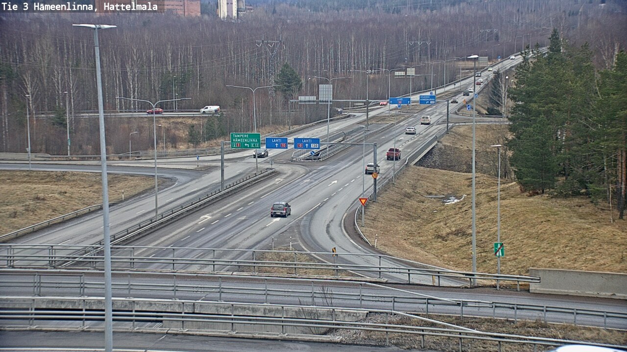 Weather Camera Image Road 3 Hämeenlinna, Hattelmala, Hämeenlinna, Kanta-Häme