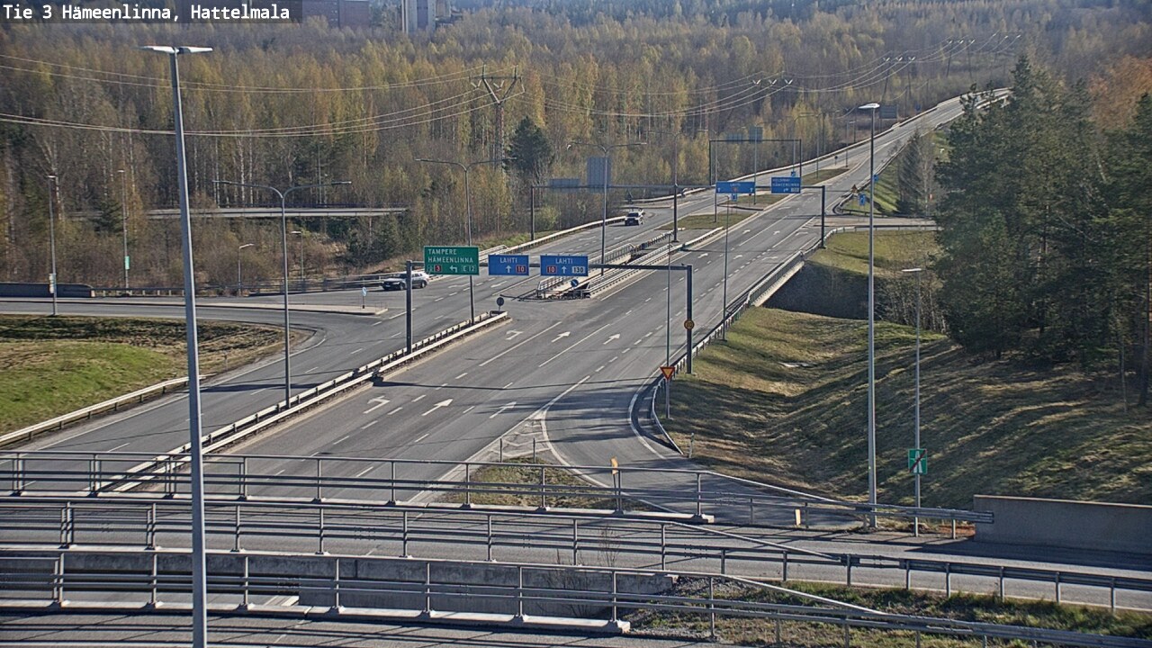 Weather Camera Image Road 3 Hämeenlinna, Hattelmala, Hämeenlinna, Kanta-Häme