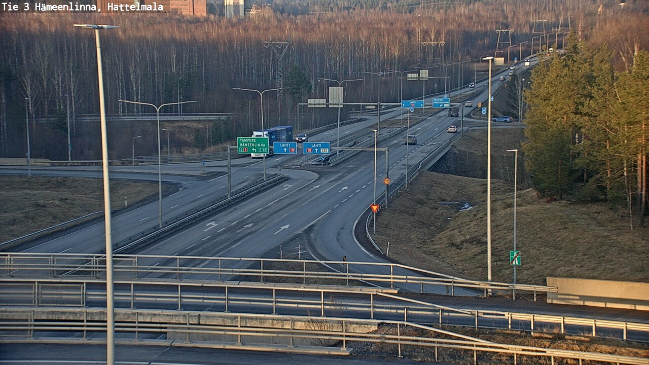 Weather Camera Image Road 3 Hämeenlinna, Hattelmala, Hämeenlinna, Kanta-Häme