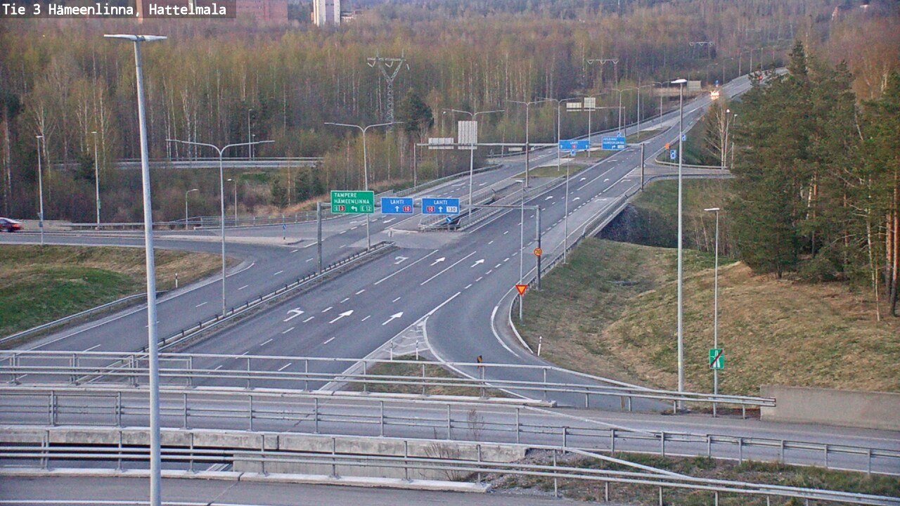 Weather Camera Image Road 3 Hämeenlinna, Hattelmala, Hämeenlinna, Kanta-Häme