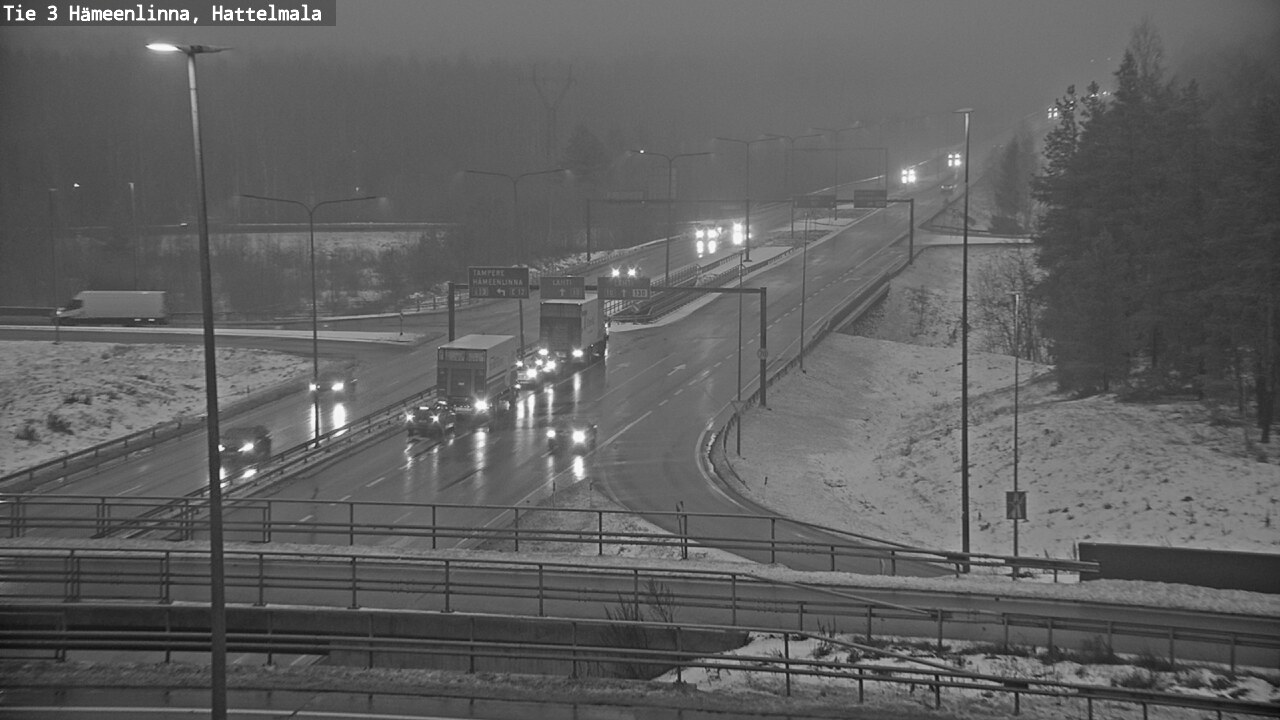 Weather Camera Image Road 3 Hämeenlinna, Hattelmala, Hämeenlinna, Kanta-Häme