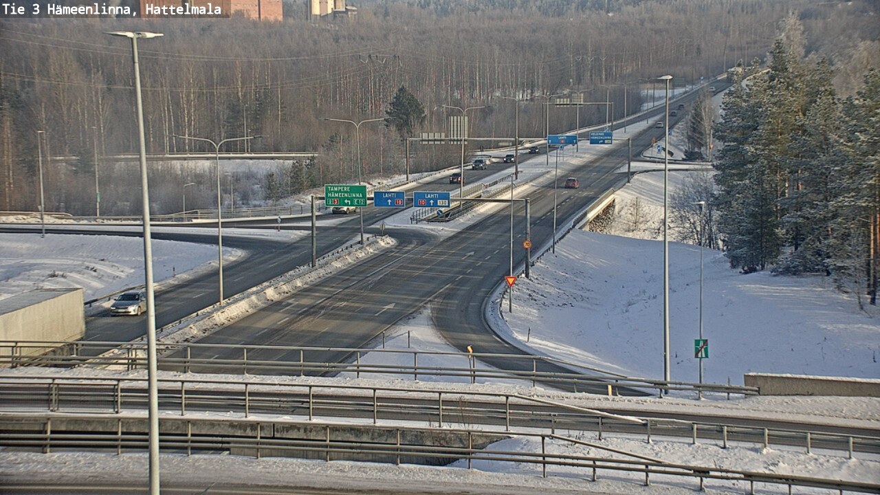 Weather Camera Image Road 3 Hämeenlinna, Hattelmala, Hämeenlinna, Kanta-Häme