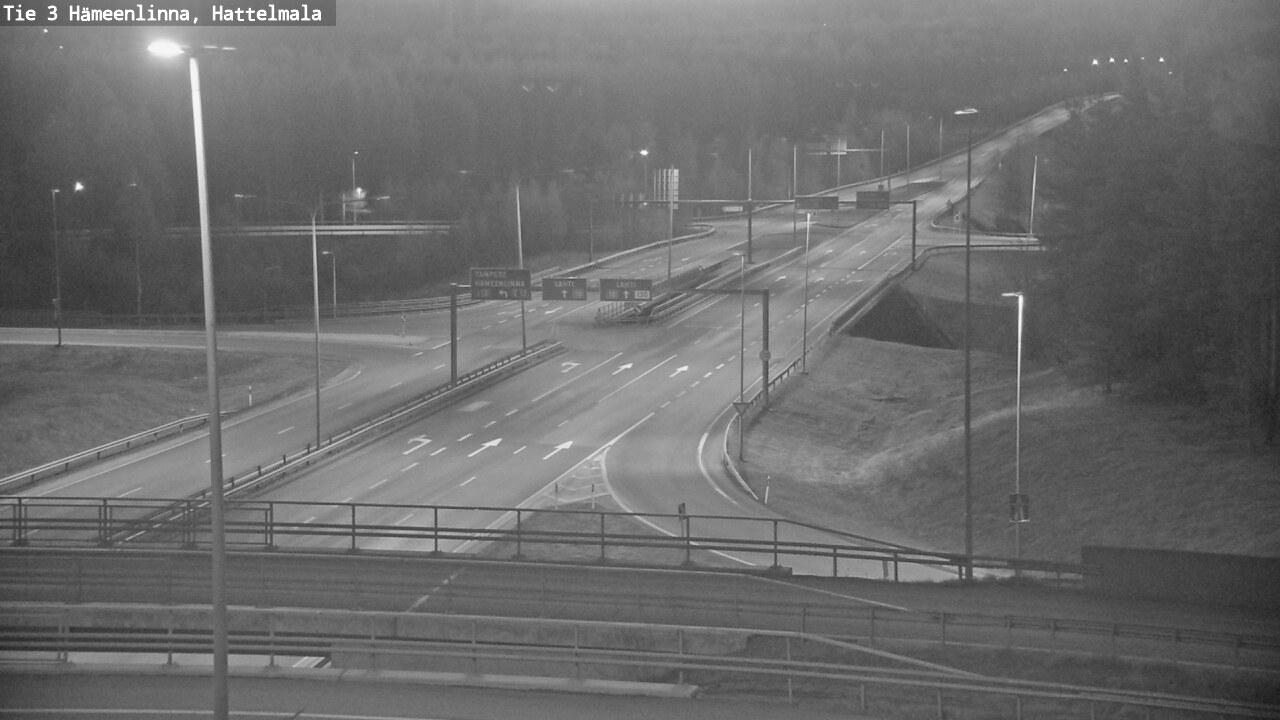 Weather Camera Image Road 3 Hämeenlinna, Hattelmala, Hämeenlinna, Kanta-Häme