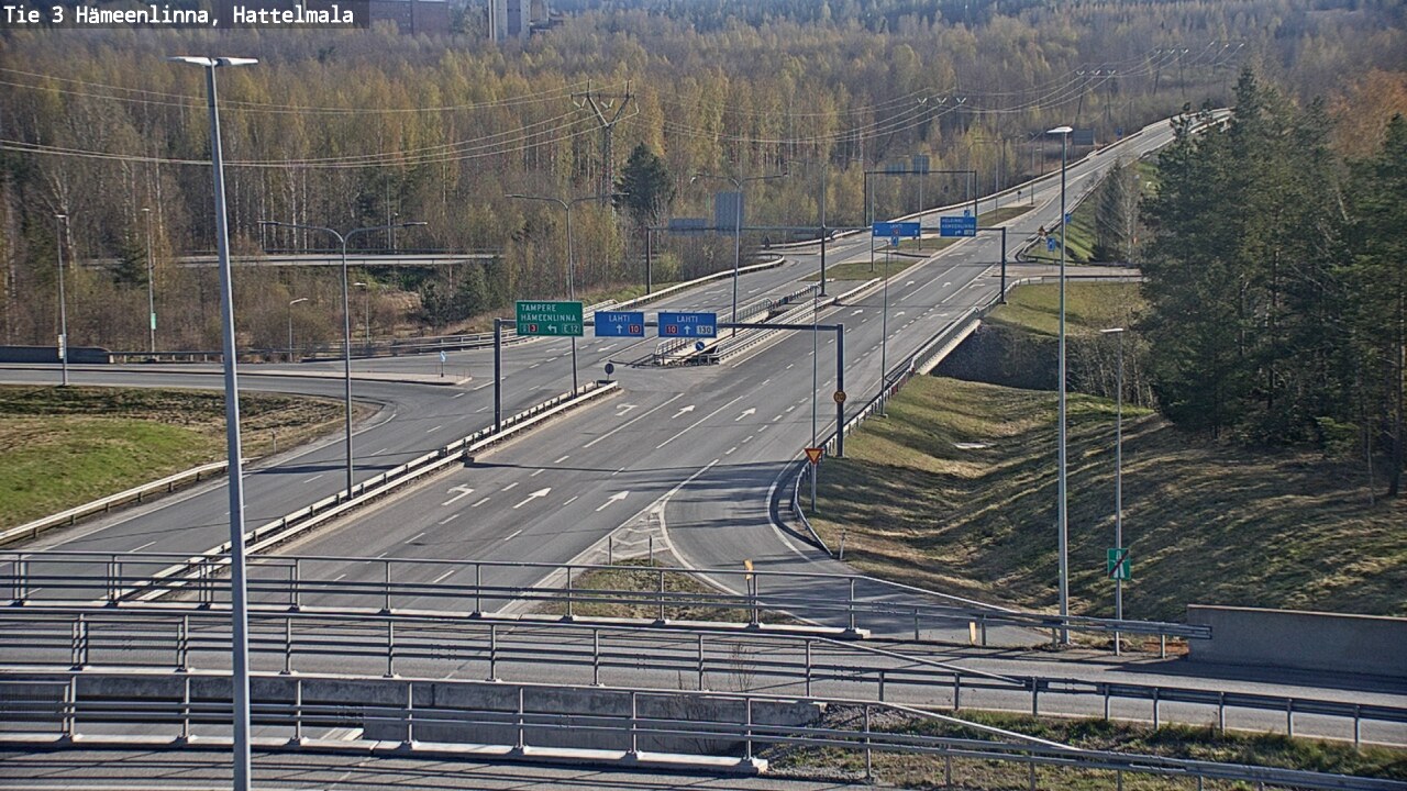 Weather Camera Image Road 3 Hämeenlinna, Hattelmala, Hämeenlinna, Kanta-Häme