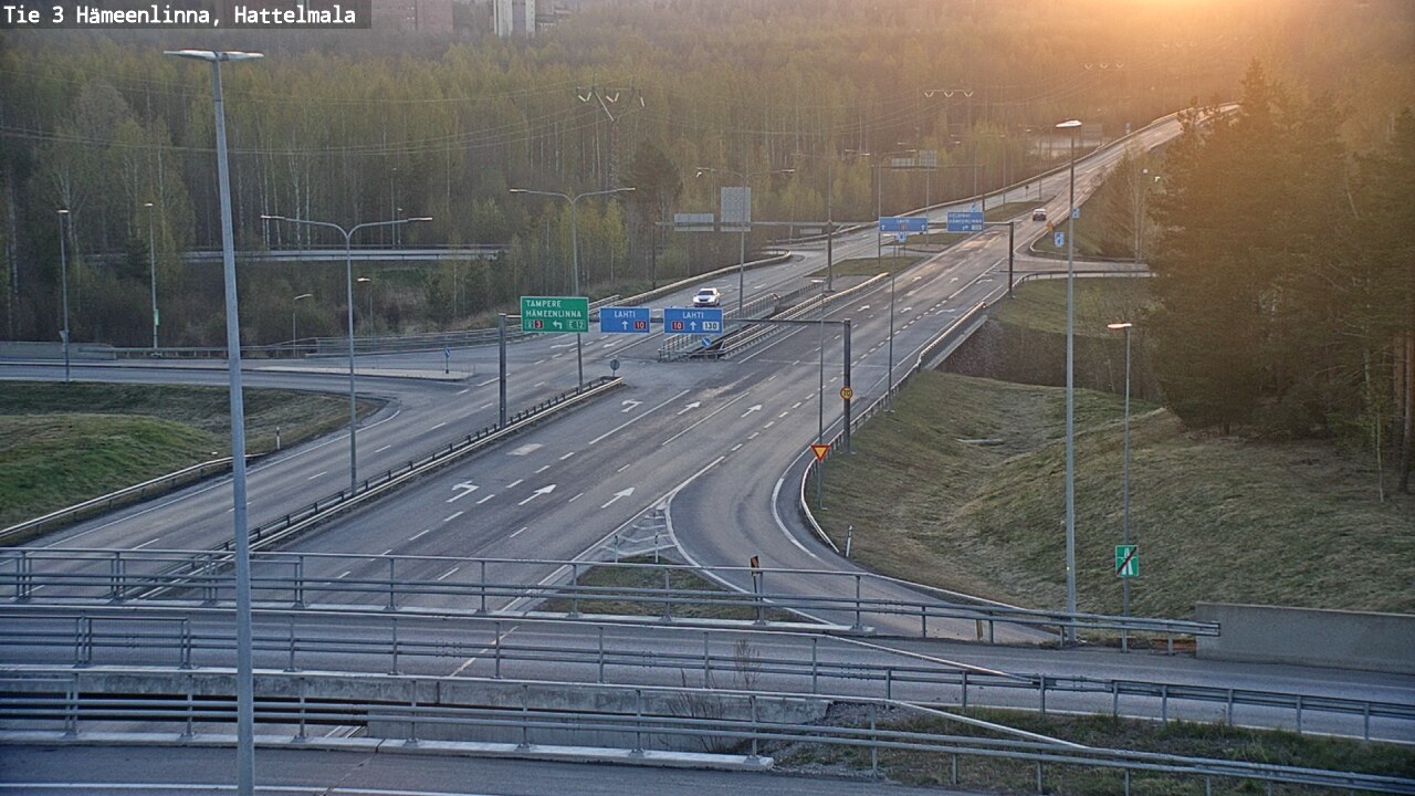 Weather Camera Image Väg 3 Tavastehus, Hattelmala, Hämeenlinna, Kanta-Häme