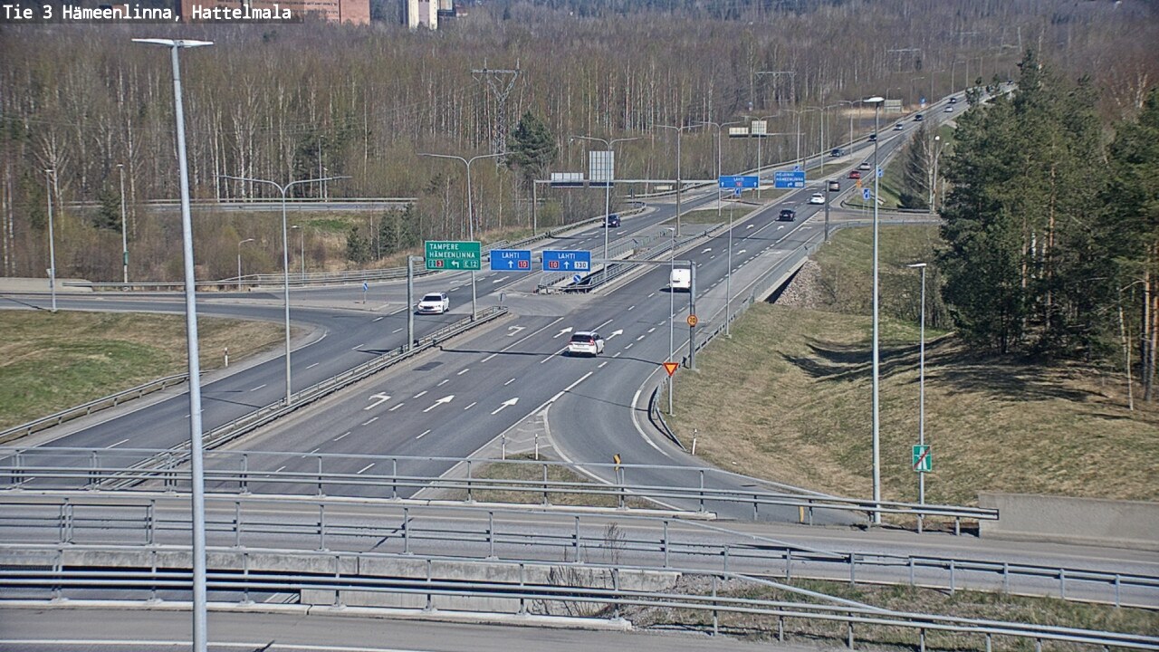 Weather Camera Image Road 3 Hämeenlinna, Hattelmala, Hämeenlinna, Kanta-Häme
