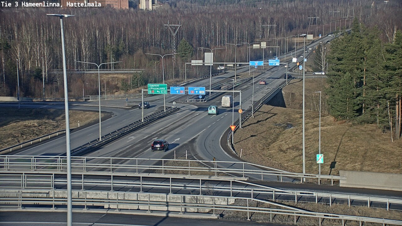 Weather Camera Image Road 3 Hämeenlinna, Hattelmala, Hämeenlinna, Kanta-Häme