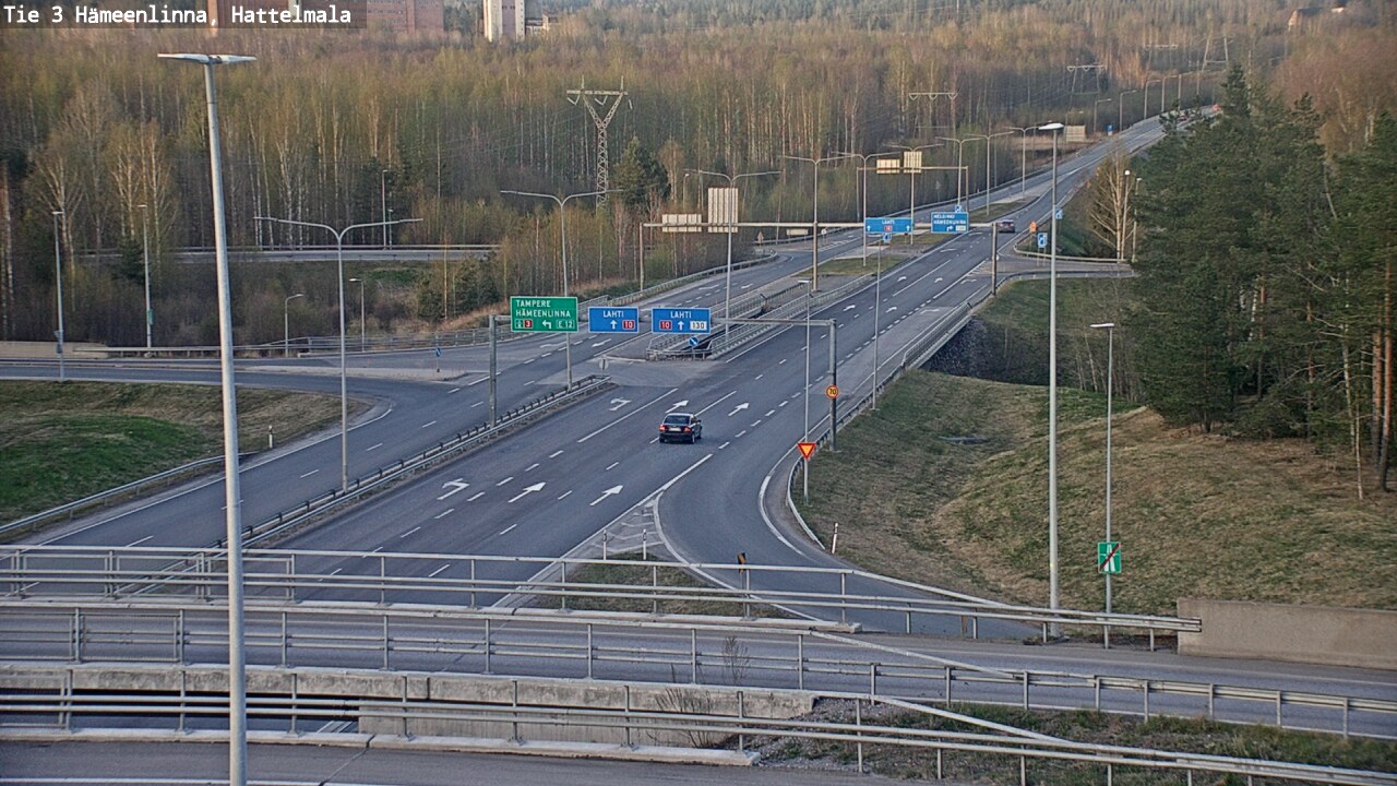 Weather Camera Image Road 3 Hämeenlinna, Hattelmala, Hämeenlinna, Kanta-Häme