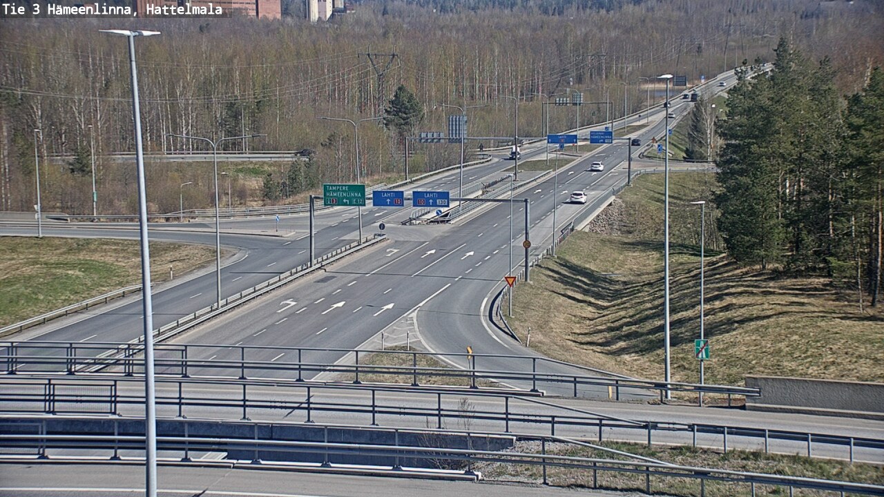 Weather Camera Image Road 3 Hämeenlinna, Hattelmala, Hämeenlinna, Kanta-Häme