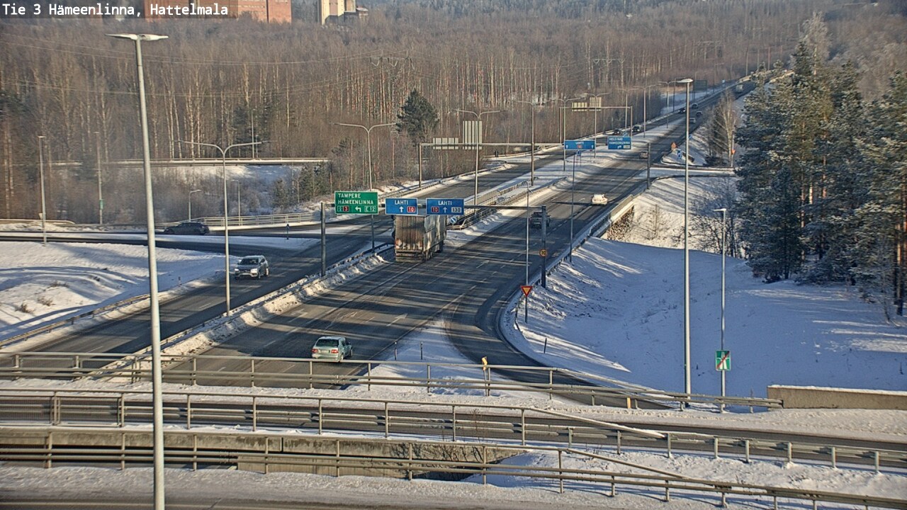 Weather Camera Image Road 3 Hämeenlinna, Hattelmala, Hämeenlinna, Kanta-Häme