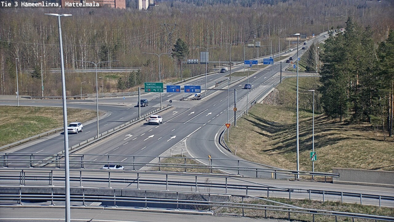Weather Camera Image Road 3 Hämeenlinna, Hattelmala, Hämeenlinna, Kanta-Häme