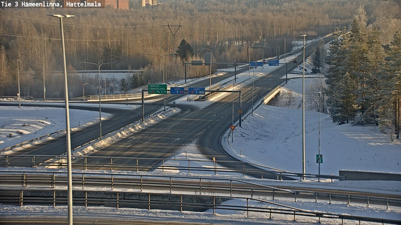 Weather Camera Image Road 3 Hämeenlinna, Hattelmala, Hämeenlinna, Kanta-Häme