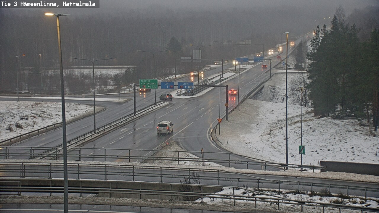 Weather Camera Image Road 3 Hämeenlinna, Hattelmala, Hämeenlinna, Kanta-Häme