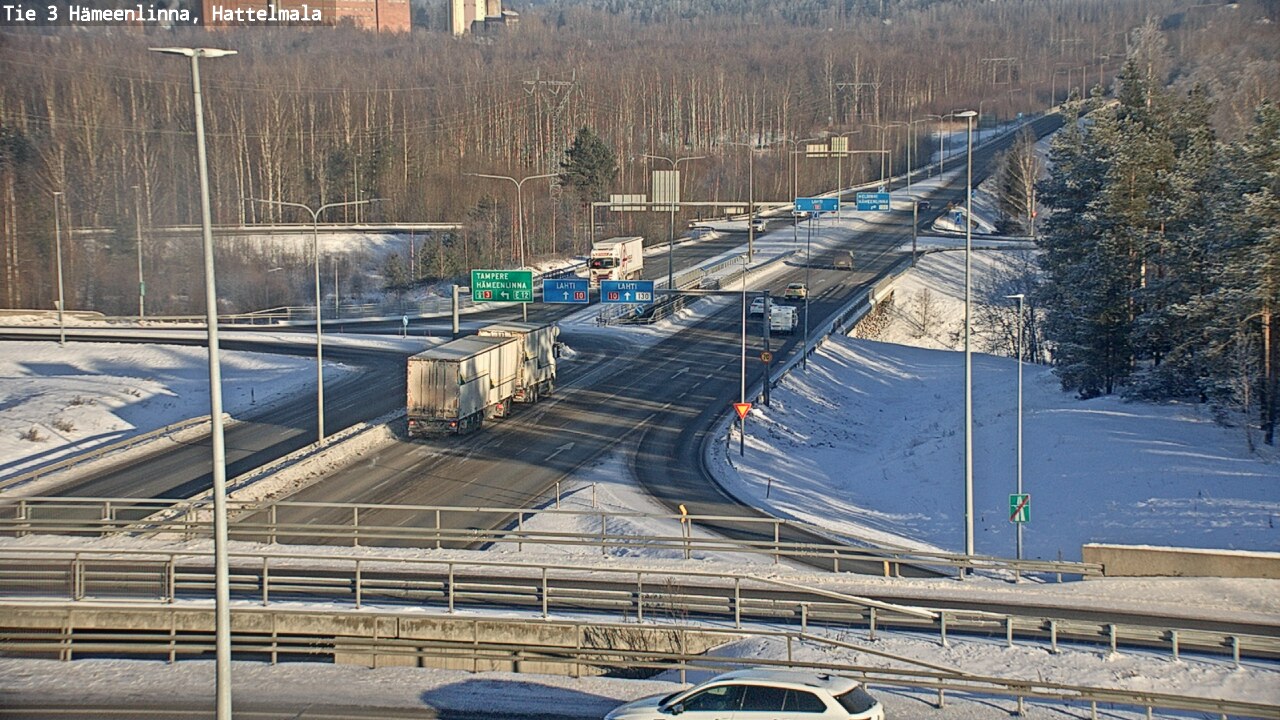 Weather Camera Image Road 3 Hämeenlinna, Hattelmala, Hämeenlinna, Kanta-Häme