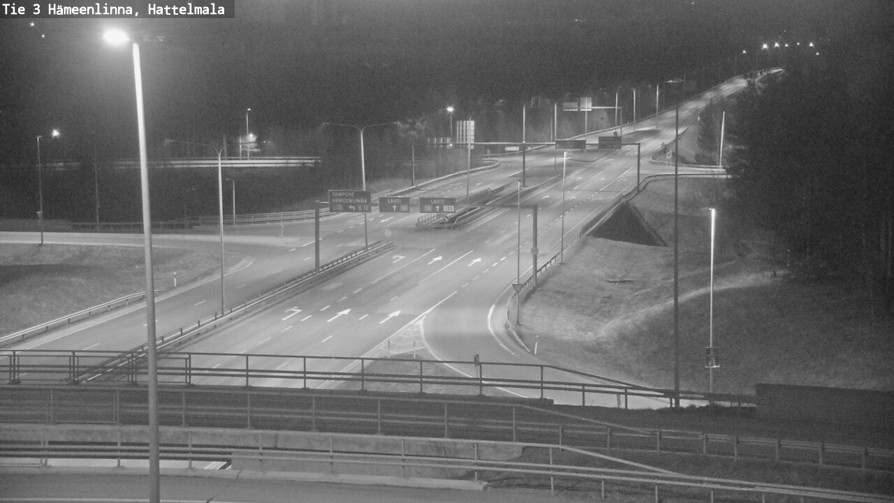 Weather Camera Image Road 3 Hämeenlinna, Hattelmala, Hämeenlinna, Kanta-Häme