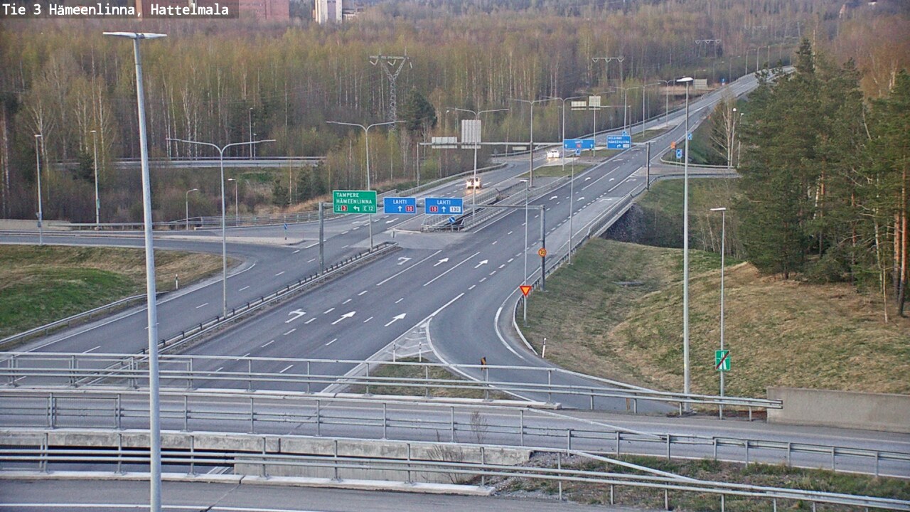 Weather Camera Image Road 3 Hämeenlinna, Hattelmala, Hämeenlinna, Kanta-Häme