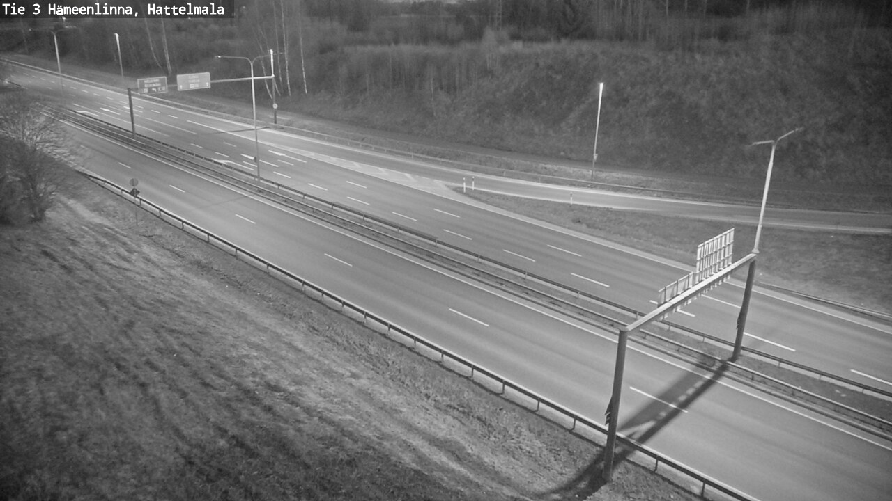 Weather Camera Image Road 3 Hämeenlinna, Hattelmala, Hämeenlinna, Kanta-Häme