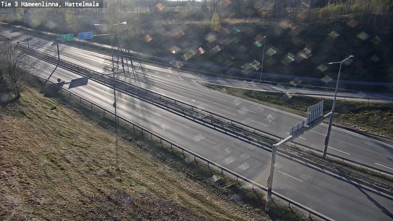 Weather Camera Image Road 3 Hämeenlinna, Hattelmala, Hämeenlinna, Kanta-Häme