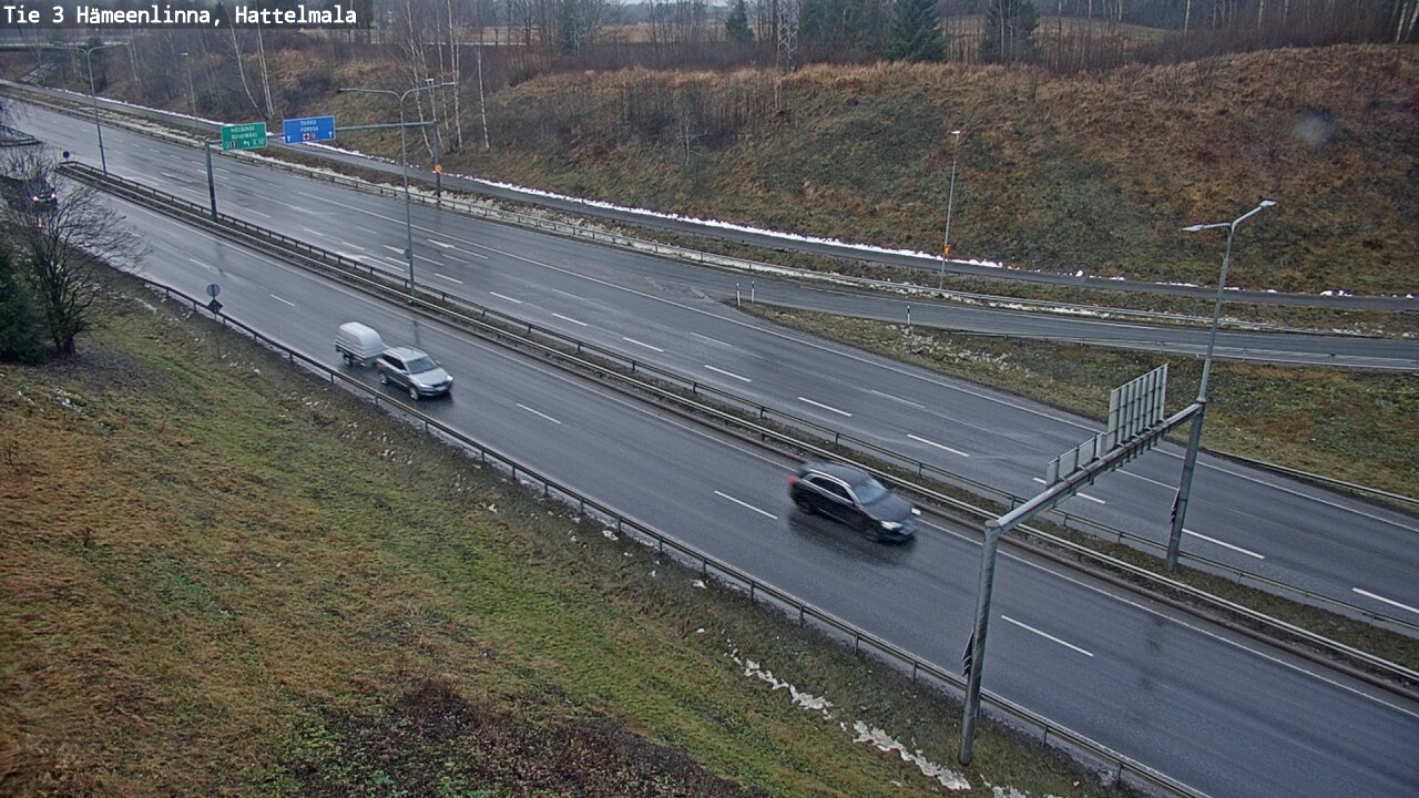 Weather Camera Image Road 3 Hämeenlinna, Hattelmala, Hämeenlinna, Kanta-Häme