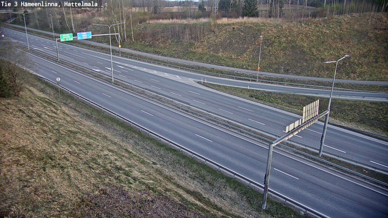 Weather Camera Image Road 3 Hämeenlinna, Hattelmala, Hämeenlinna, Kanta-Häme