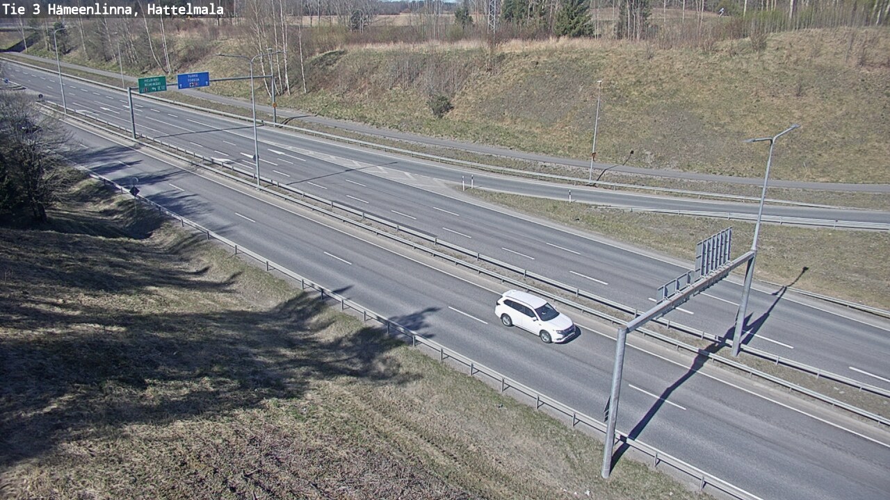Weather Camera Image Road 3 Hämeenlinna, Hattelmala, Hämeenlinna, Kanta-Häme