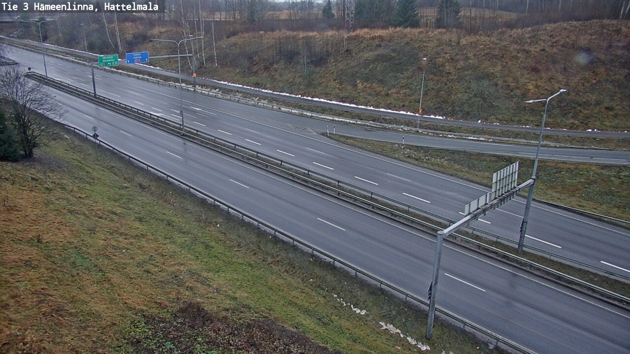 Weather Camera Image Road 3 Hämeenlinna, Hattelmala, Hämeenlinna, Kanta-Häme
