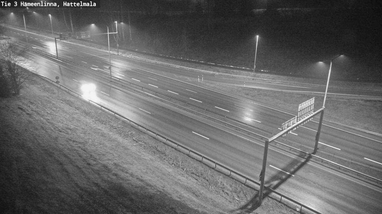 Weather Camera Image Road 3 Hämeenlinna, Hattelmala, Hämeenlinna, Kanta-Häme