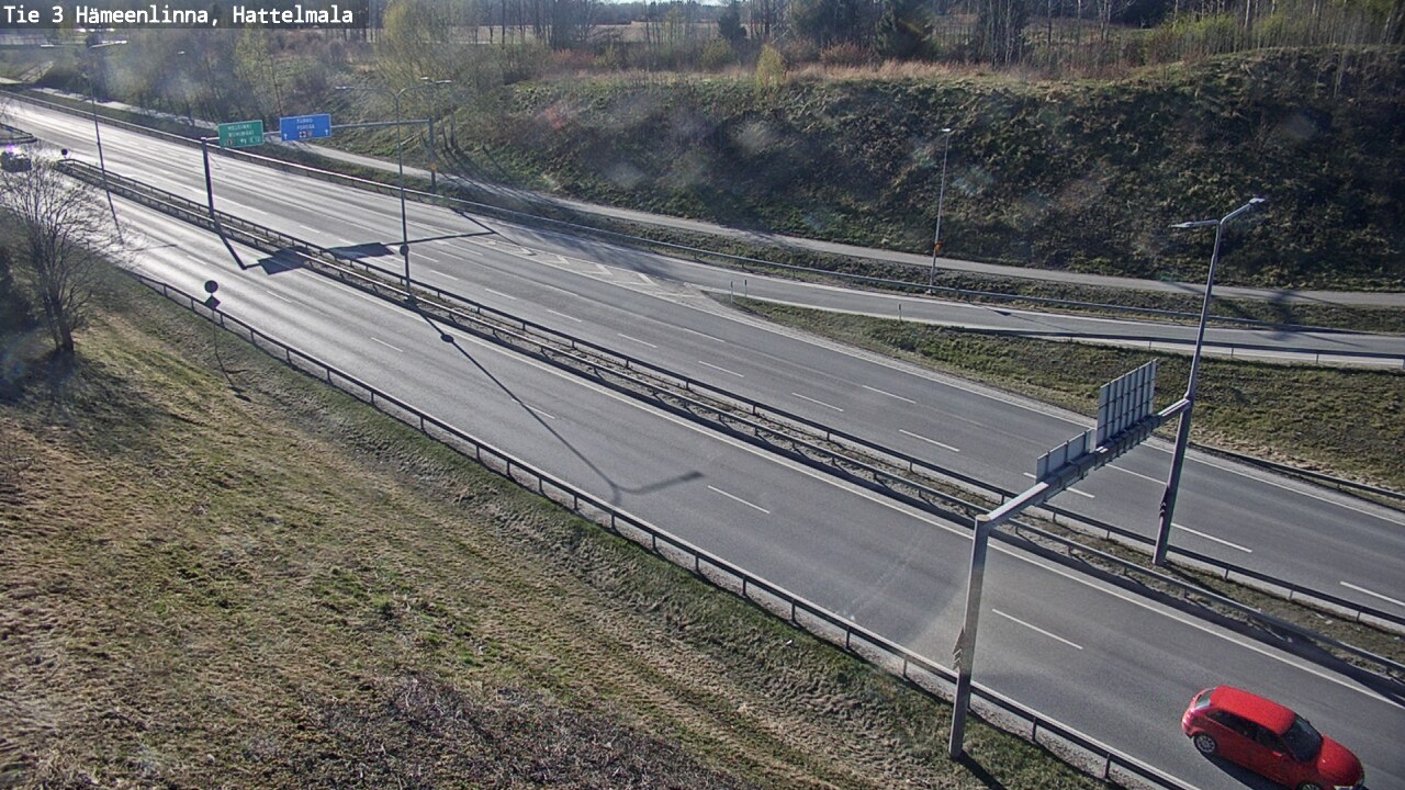 Weather Camera Image Road 3 Hämeenlinna, Hattelmala, Hämeenlinna, Kanta-Häme