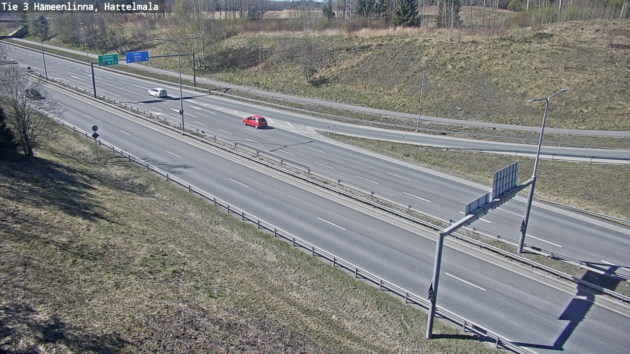 Weather Camera Image Road 3 Hämeenlinna, Hattelmala, Hämeenlinna, Kanta-Häme