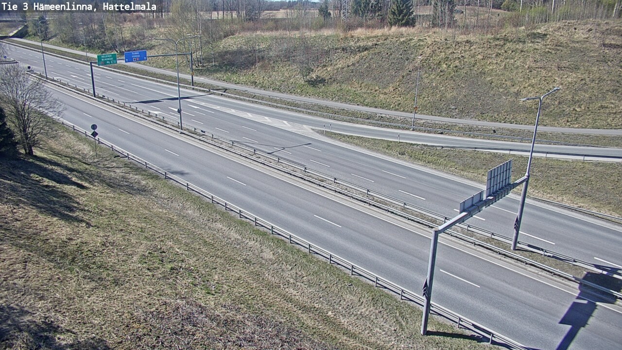 Weather Camera Image Road 3 Hämeenlinna, Hattelmala, Hämeenlinna, Kanta-Häme