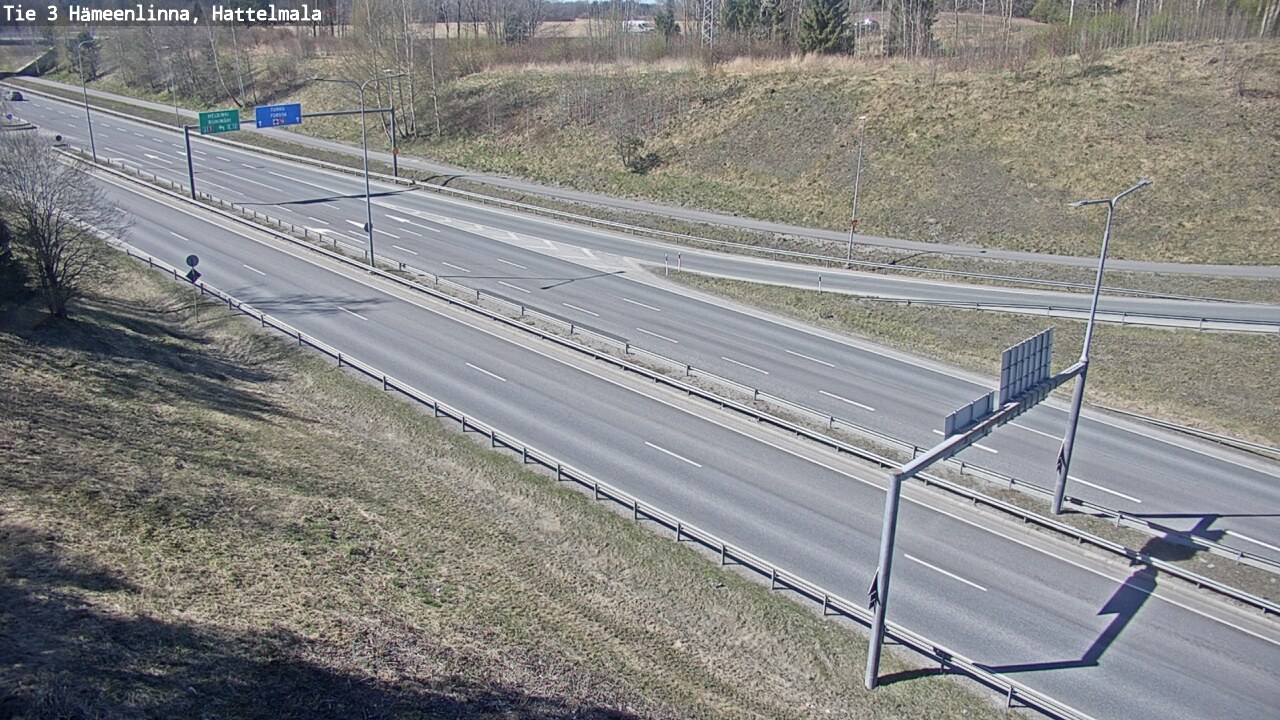 Weather Camera Image Road 3 Hämeenlinna, Hattelmala, Hämeenlinna, Kanta-Häme
