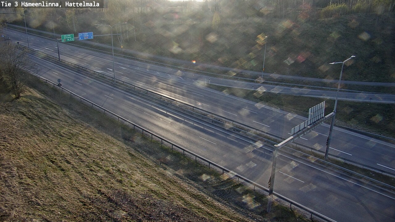 Weather Camera Image Road 3 Hämeenlinna, Hattelmala, Hämeenlinna, Kanta-Häme