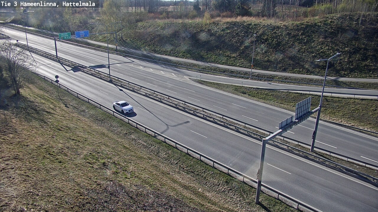 Weather Camera Image Road 3 Hämeenlinna, Hattelmala, Hämeenlinna, Kanta-Häme