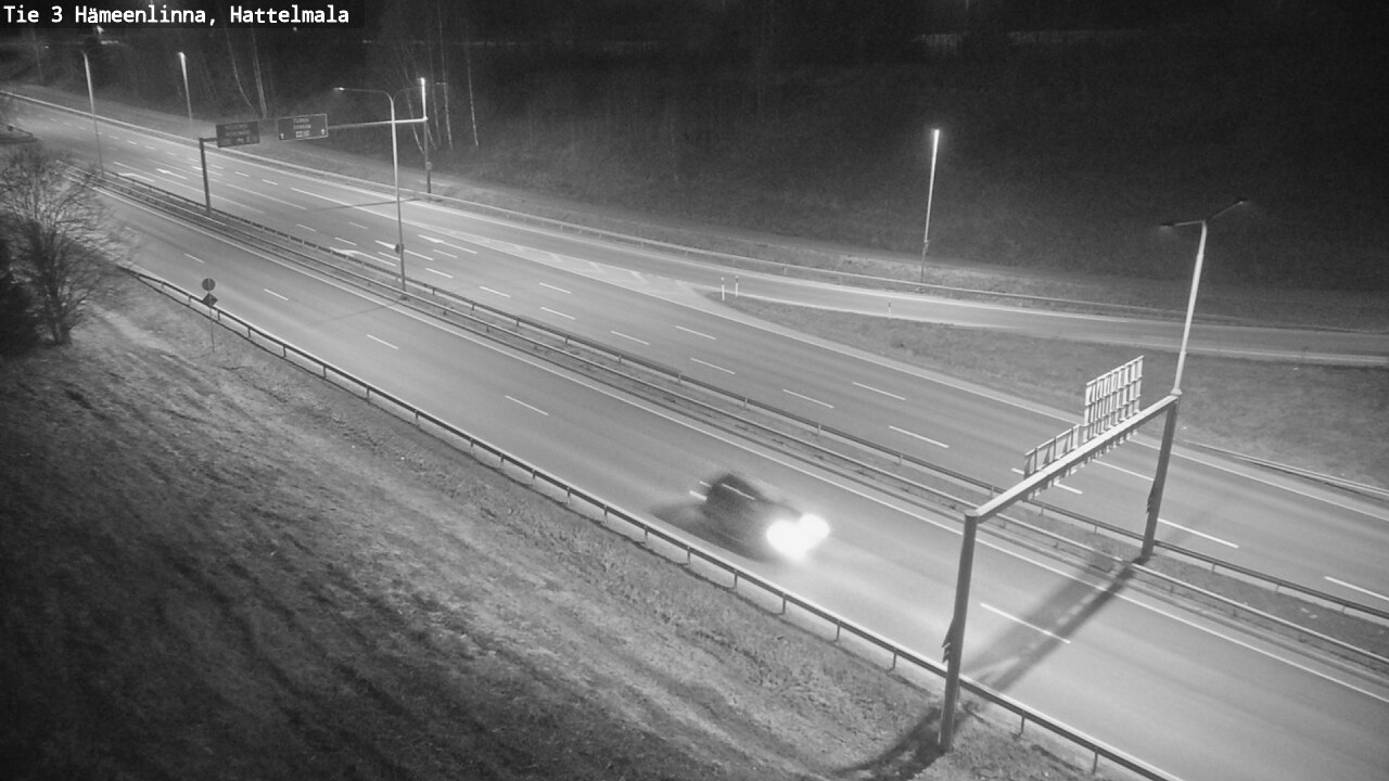 Weather Camera Image Road 3 Hämeenlinna, Hattelmala, Hämeenlinna, Kanta-Häme