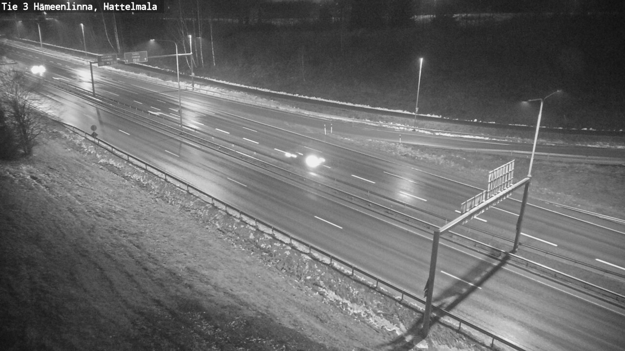 Weather Camera Image Väg 3 Tavastehus, Hattelmala, Hämeenlinna, Kanta-Häme