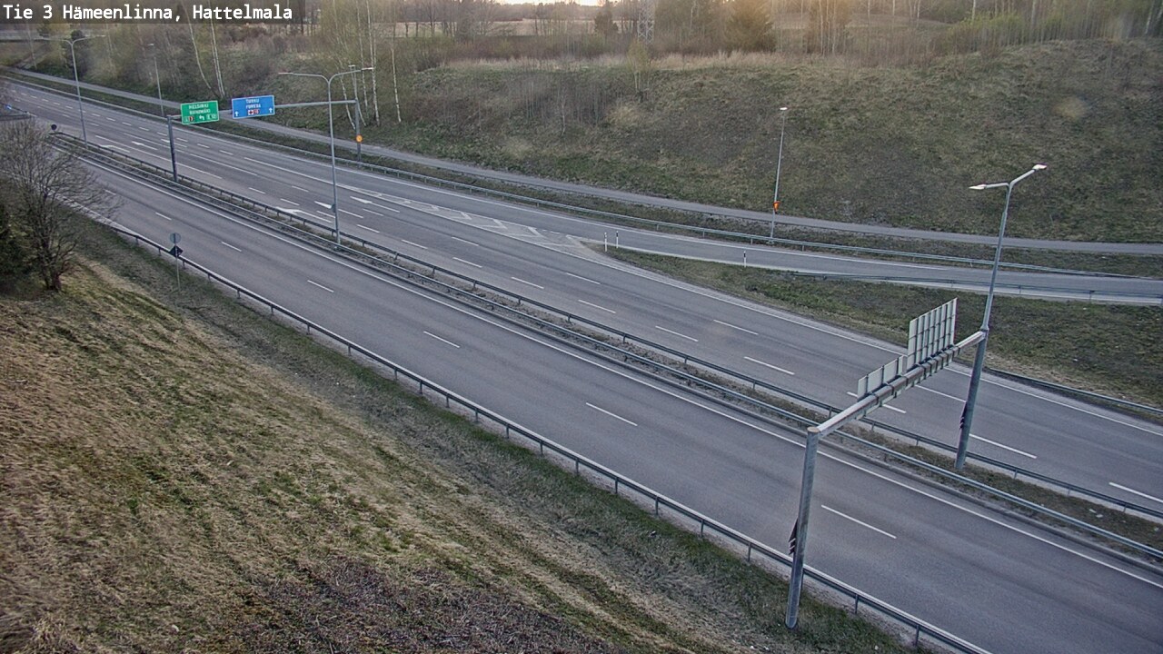 Weather Camera Image Road 3 Hämeenlinna, Hattelmala, Hämeenlinna, Kanta-Häme