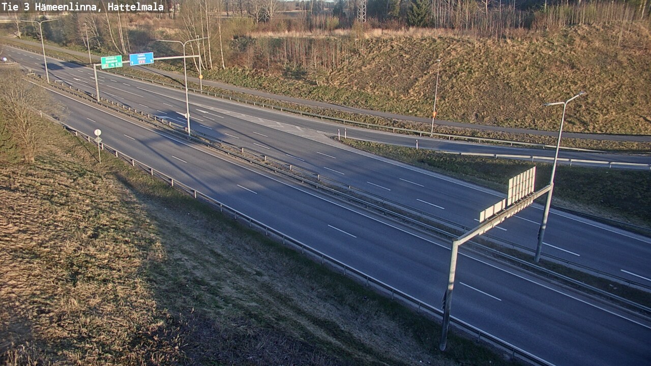 Weather Camera Image Väg 3 Tavastehus, Hattelmala, Hämeenlinna, Kanta-Häme