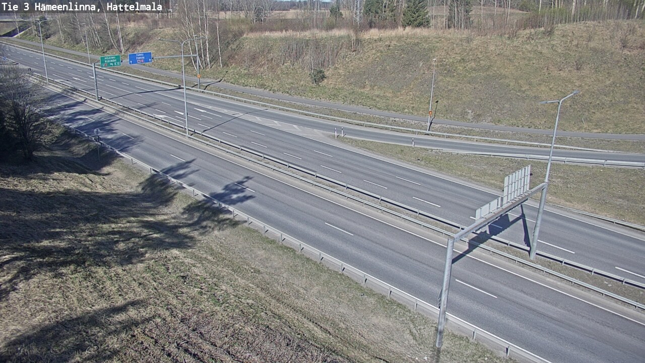 Weather Camera Image Road 3 Hämeenlinna, Hattelmala, Hämeenlinna, Kanta-Häme