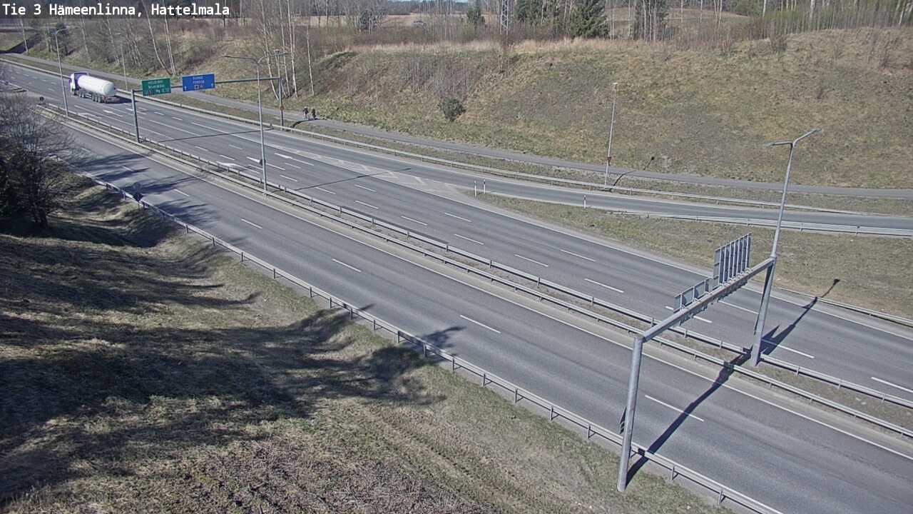 Weather Camera Image Road 3 Hämeenlinna, Hattelmala, Hämeenlinna, Kanta-Häme