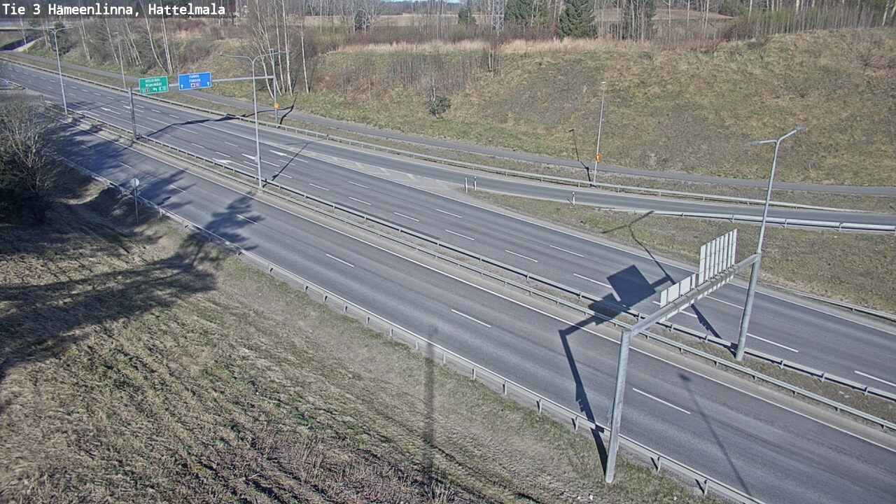Weather Camera Image Road 3 Hämeenlinna, Hattelmala, Hämeenlinna, Kanta-Häme
