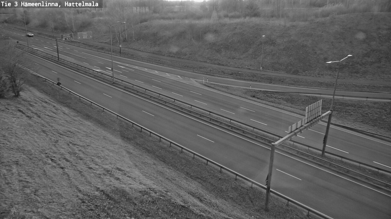 Weather Camera Image Road 3 Hämeenlinna, Hattelmala, Hämeenlinna, Kanta-Häme