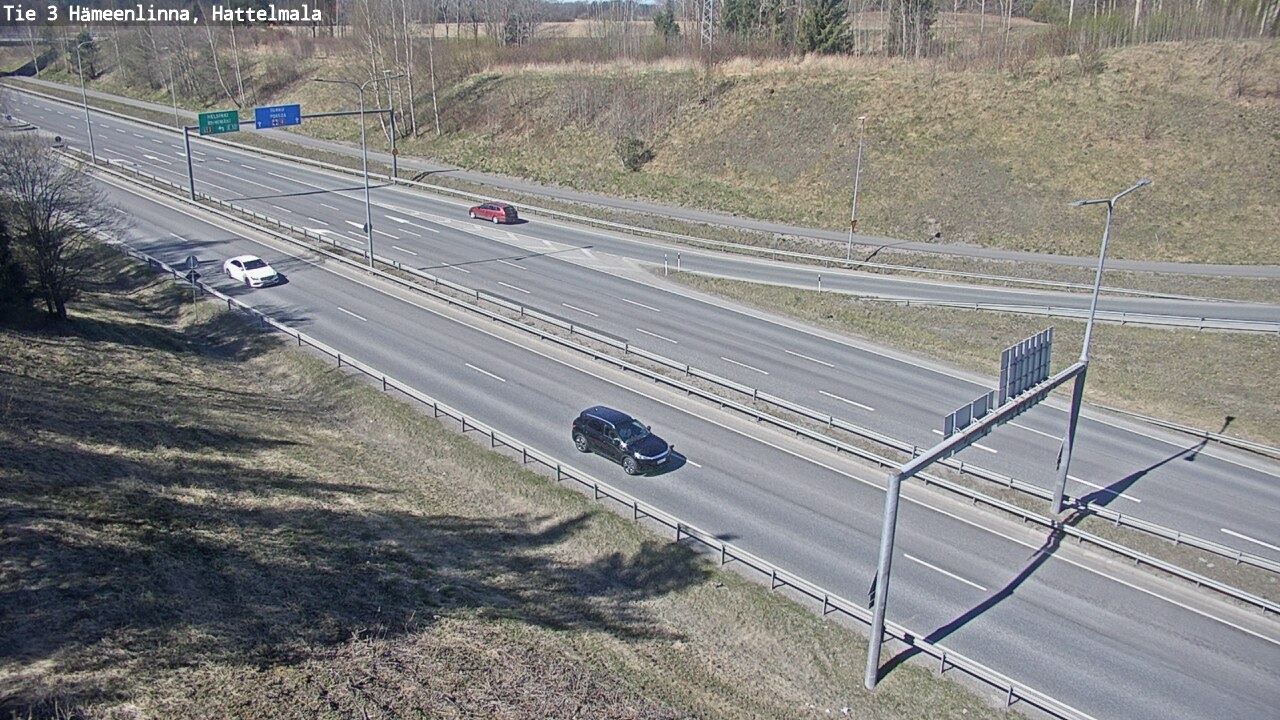 Weather Camera Image Road 3 Hämeenlinna, Hattelmala, Hämeenlinna, Kanta-Häme