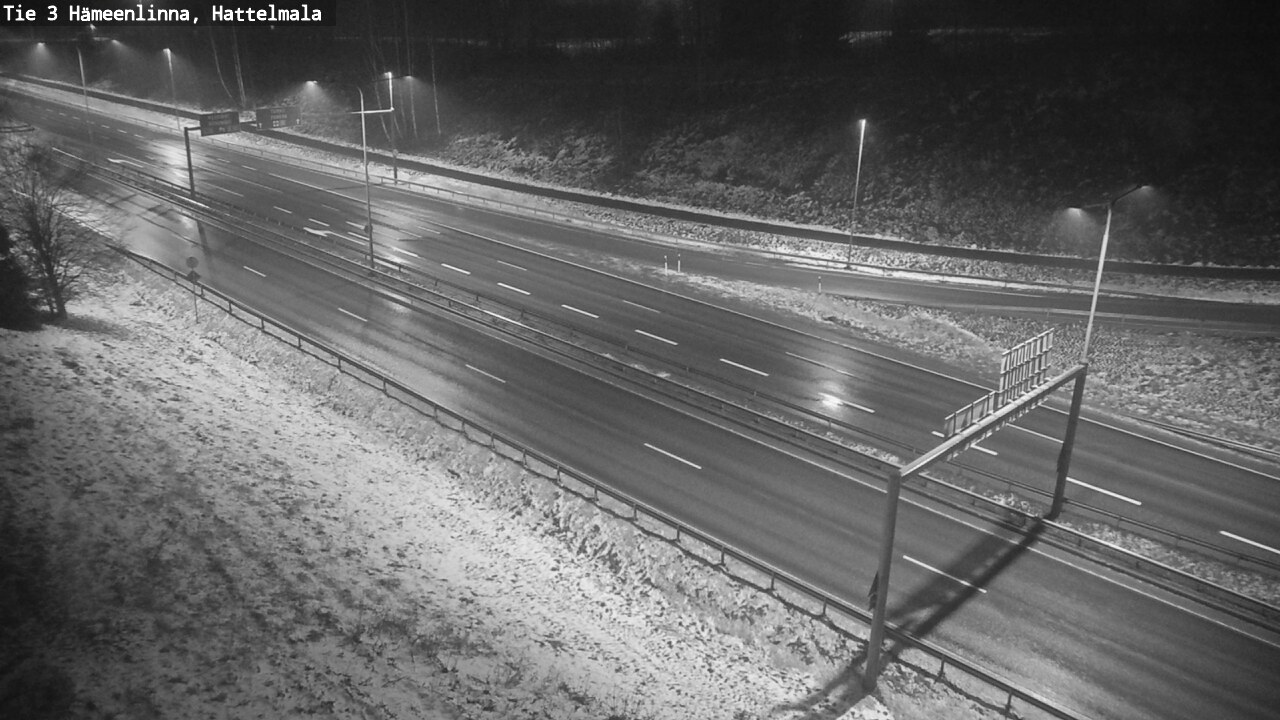 Weather Camera Image Väg 3 Tavastehus, Hattelmala, Hämeenlinna, Kanta-Häme