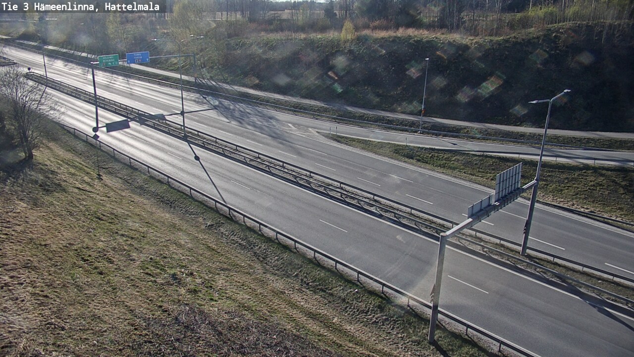 Weather Camera Image Road 3 Hämeenlinna, Hattelmala, Hämeenlinna, Kanta-Häme