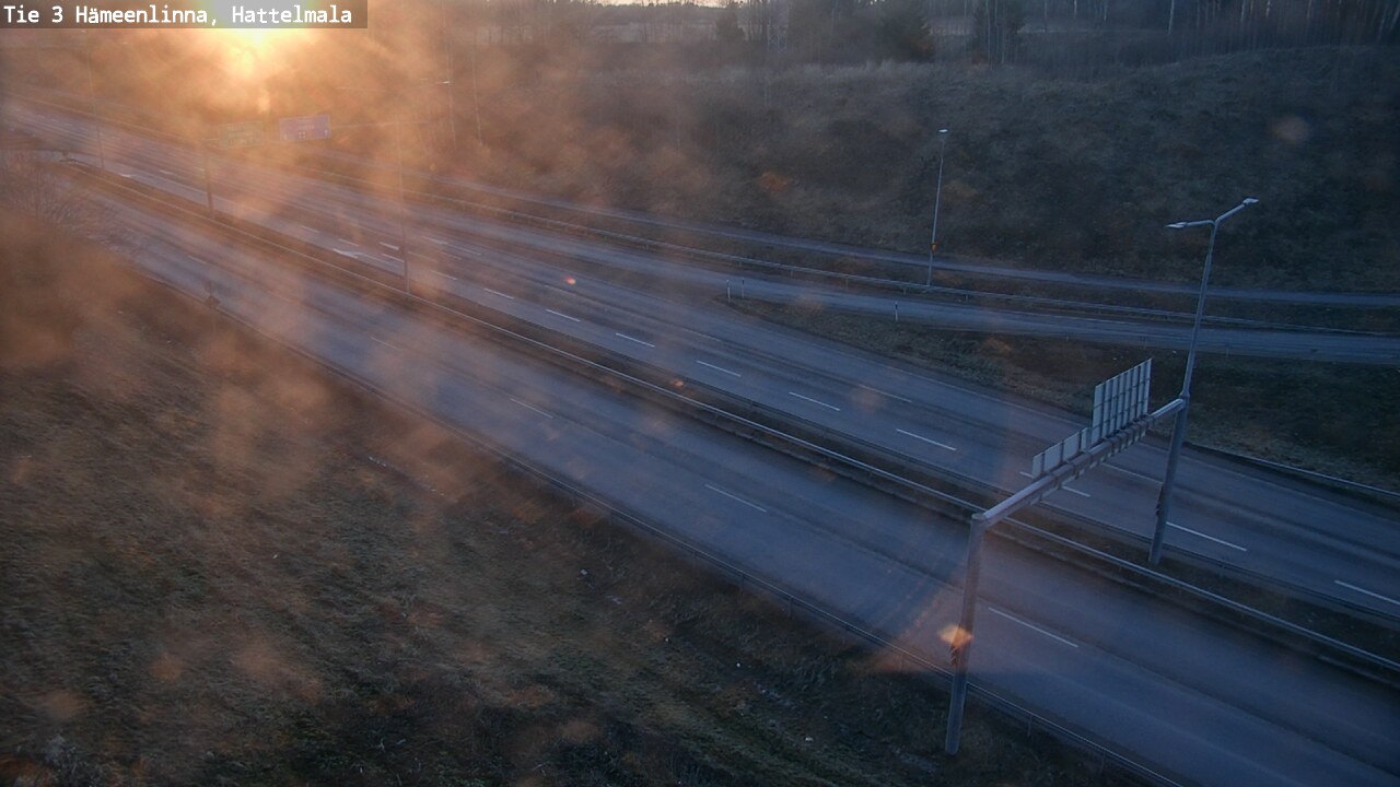 Weather Camera Image Road 3 Hämeenlinna, Hattelmala, Hämeenlinna, Kanta-Häme