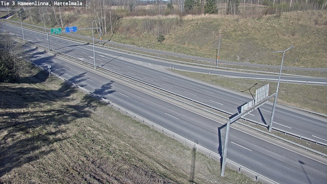Weather Camera Image Road 3 Hämeenlinna, Hattelmala, Hämeenlinna, Kanta-Häme