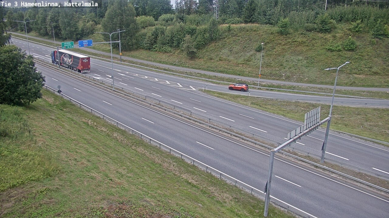 Weather Camera Image Road 3 Hämeenlinna, Hattelmala, Hämeenlinna, Kanta-Häme