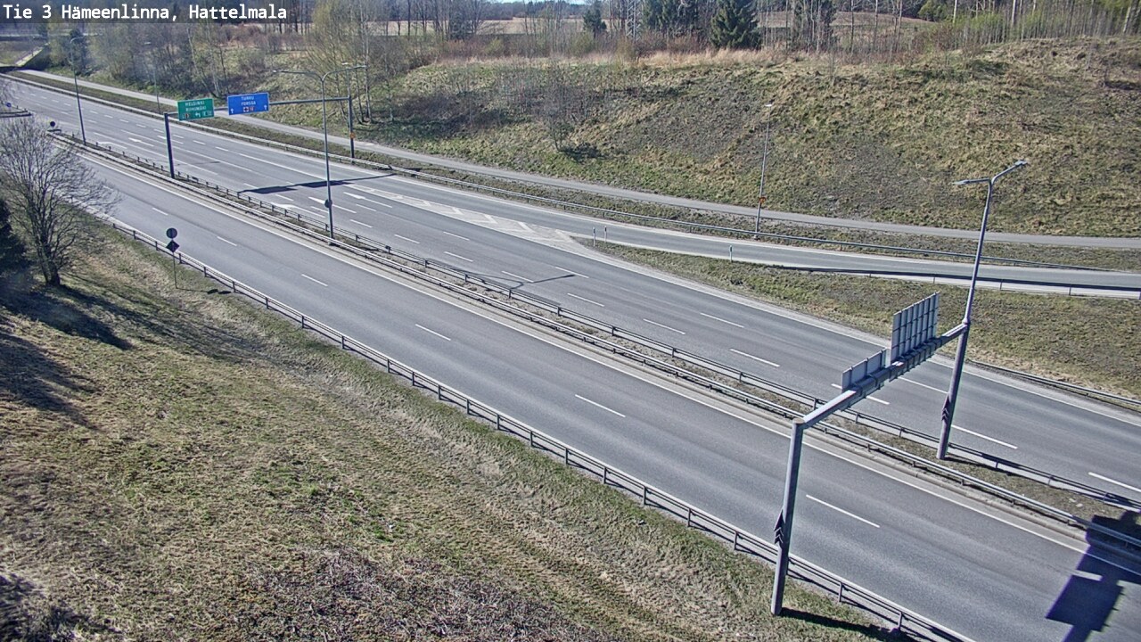 Weather Camera Image Road 3 Hämeenlinna, Hattelmala, Hämeenlinna, Kanta-Häme