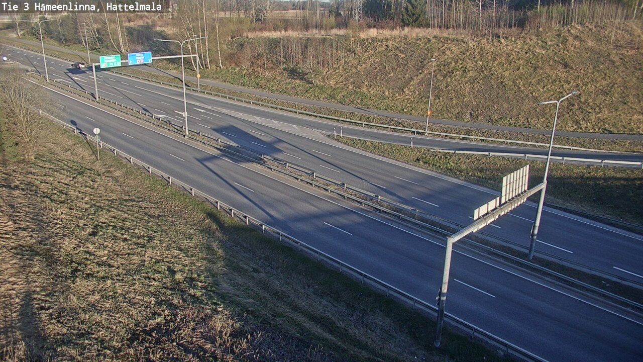 Weather Camera Image Väg 3 Tavastehus, Hattelmala, Hämeenlinna, Kanta-Häme